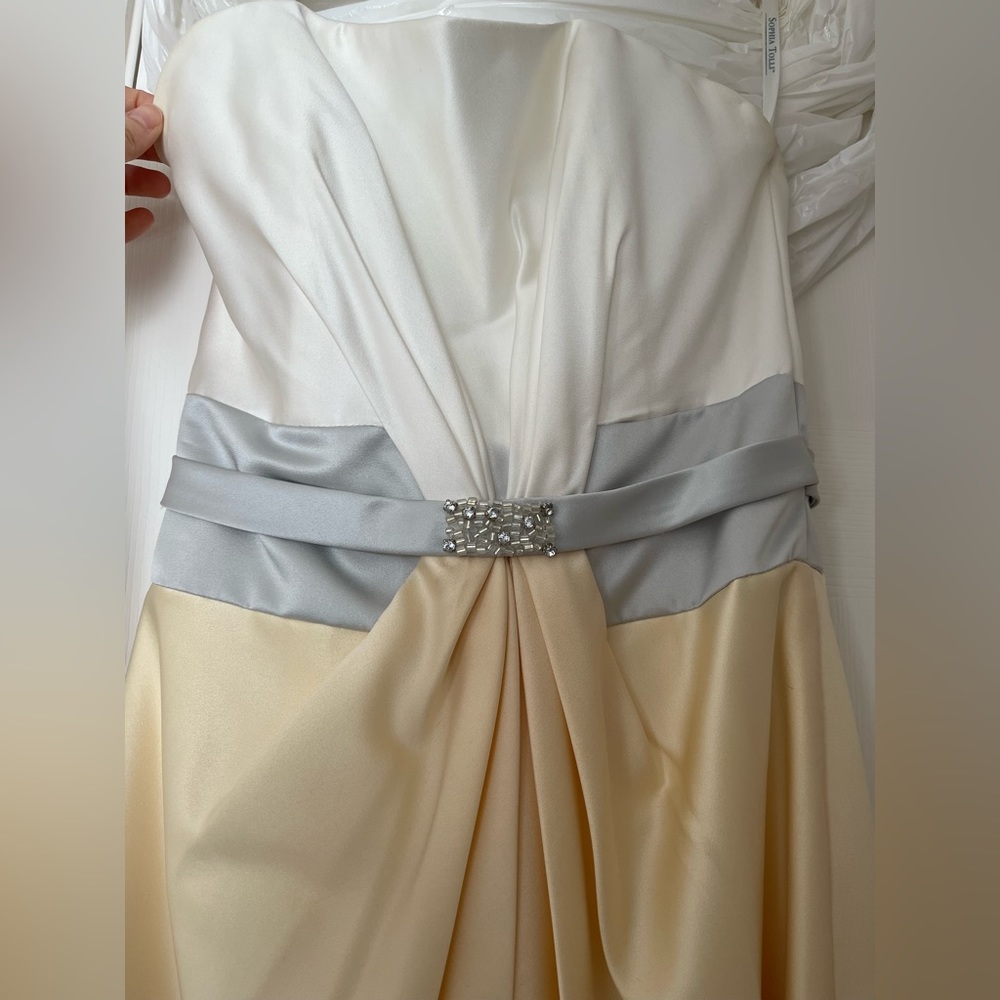 Prom Dress - Sophia Tolli Yellow/White Size 2/4